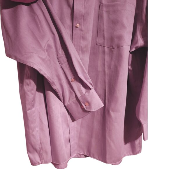 Joseph Abboud Pale Purple Button Down Shirt Size 18 - Picture 3 of 6